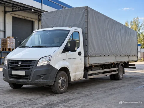 Газель Next, тент 5,2 м · 2 т — перевозчик Дмитрий, Киров