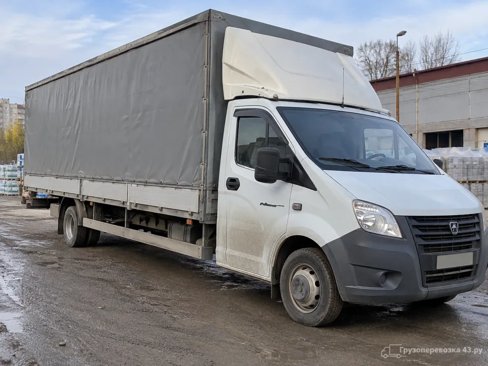 Газель Next, тент 5,1 м · 2,5 т — перевозчик Иван, Киров