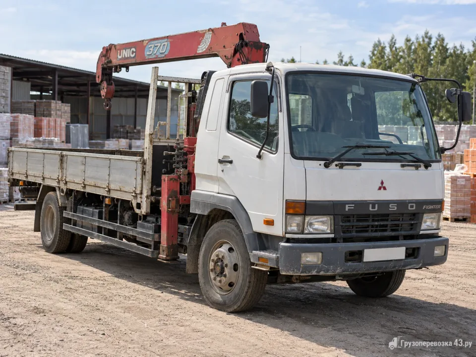 Mitsubishi, манипулятор 5,5 т — перевозчик Василий, Киров